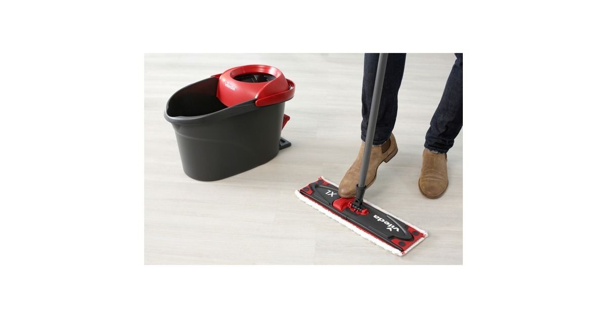 Vileda Wischer ULTRAMAX XL Turbo Komplett Box, Bodenwischer(schwarz/rot, Outlet)