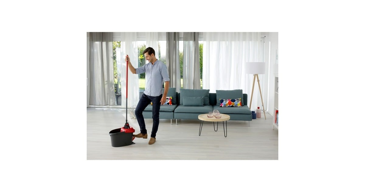 Vileda Wischer ULTRAMAX XL Turbo Komplett Box, Bodenwischer(schwarz/rot)