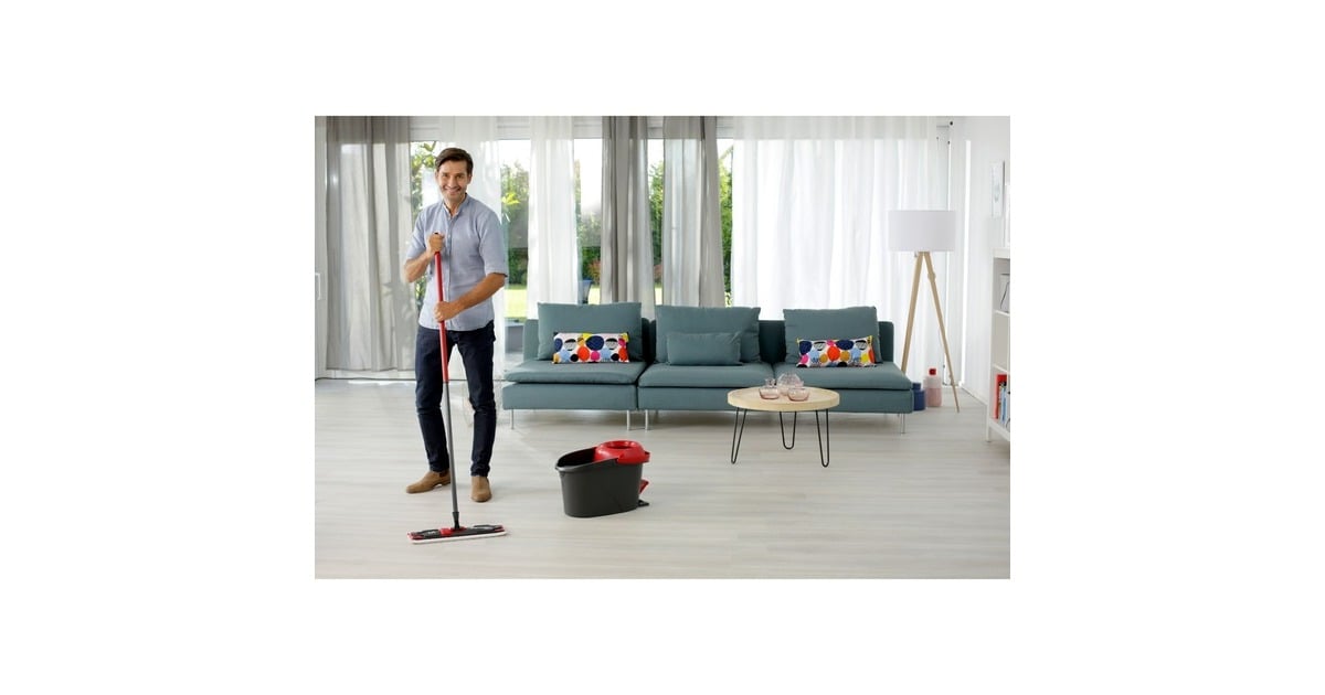 Vileda Wischer ULTRAMAX XL Turbo Komplett Box, Bodenwischer(schwarz/rot)