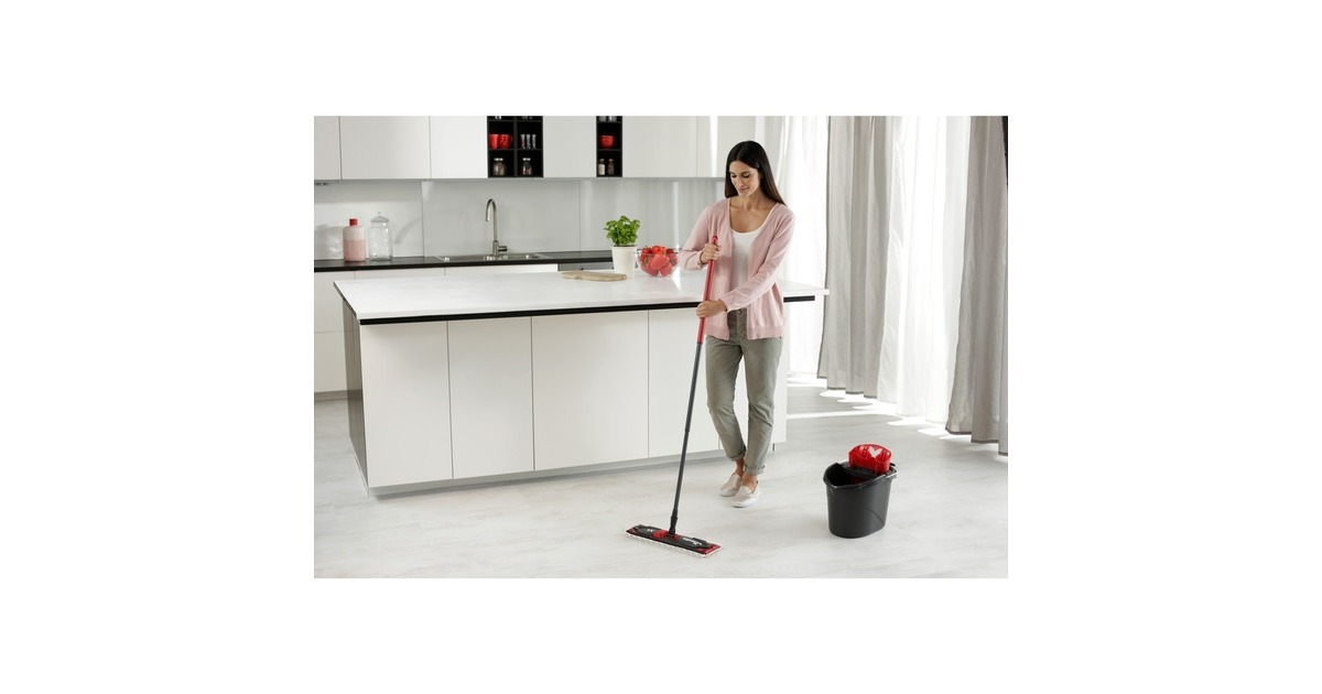 Vileda Wischer ULTRAMAX XL Universal Box, Bodenwischer(schwarz/rot)