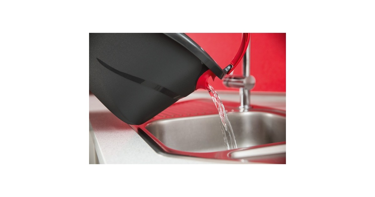 Vileda Wischmop Turbo EasyWring & Clean Box, Bodenwischer(schwarz/rot)