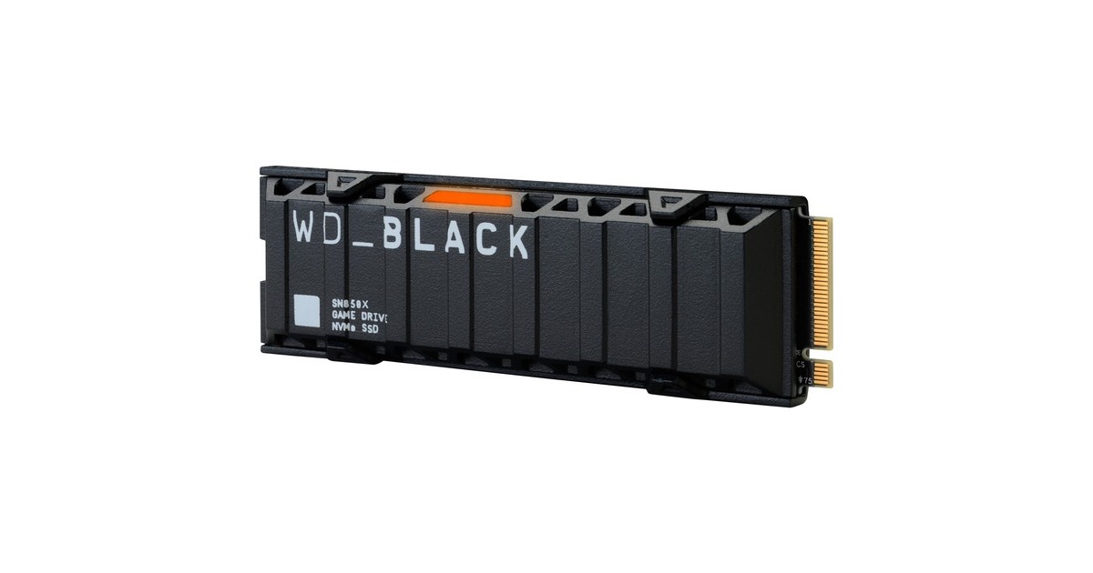 WD Black SN850X NVMe SSD 1 TB(schwarz, PCIe 4.0 x4, NVMe, M.2 2280, Kühlkörper)