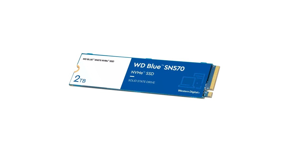 WD Blue SN570 2 TB, SSD(blau/weiß, PCIe 3.0 x4, NVMe, M.2 2280)