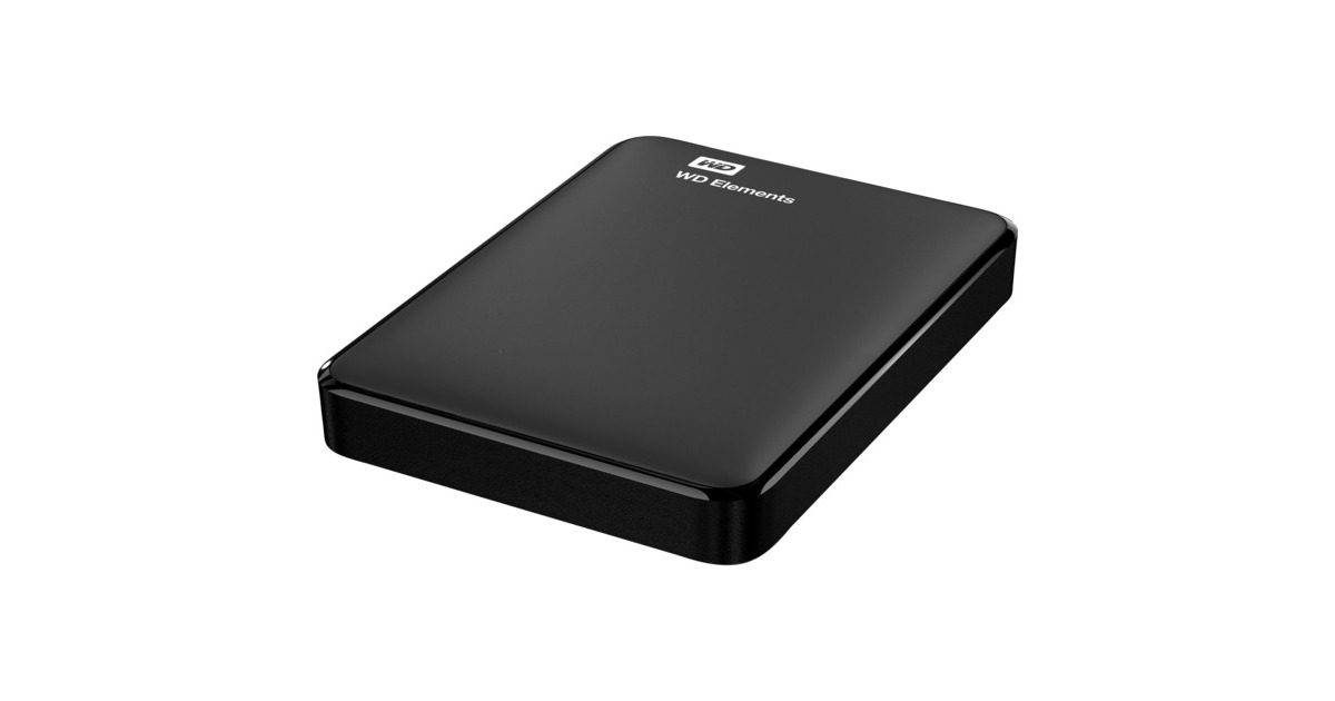 WD Elements Portable 2 TB, Externe Festplatte(schwarz, Micro-USB-B 3.2 Gen 1 (5 Gbit/s))