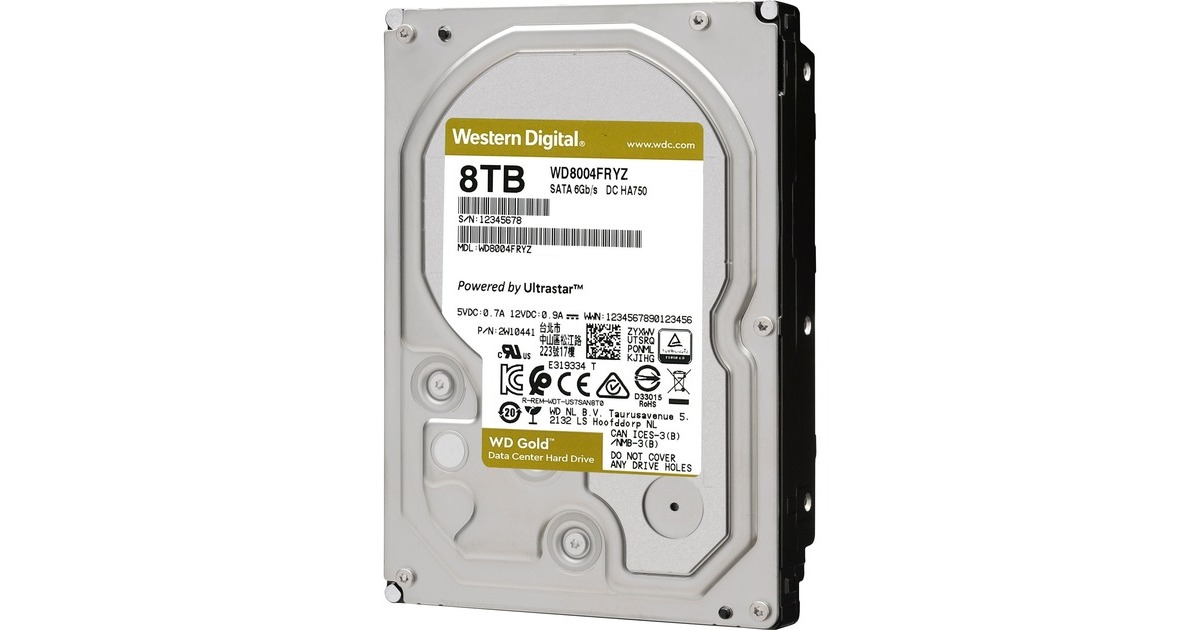 WD Gold 8 TB, Festplatte(SATA 6 Gb/s, 3,5") WD Gold 8 TB, Festplatte(SATA 6 Gb/s, 3,5")