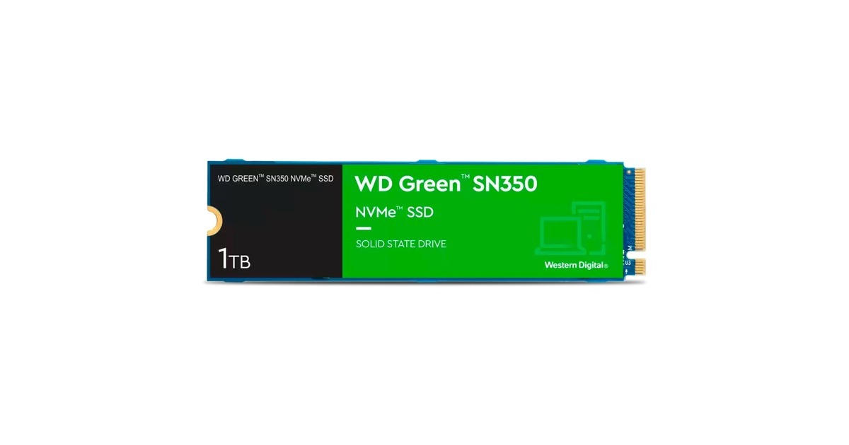 WD Green SN350 1 TB, SSD(PCIe 3.0 x4, NVMe, M.2 2280)