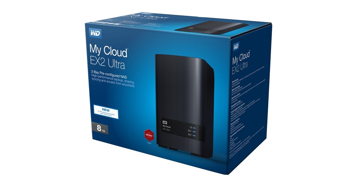 WD My Cloud EX2 Ultra 8 TB, NAS(schwarz) WD My Cloud EX2 Ultra 8 TB, NAS(schwarz)