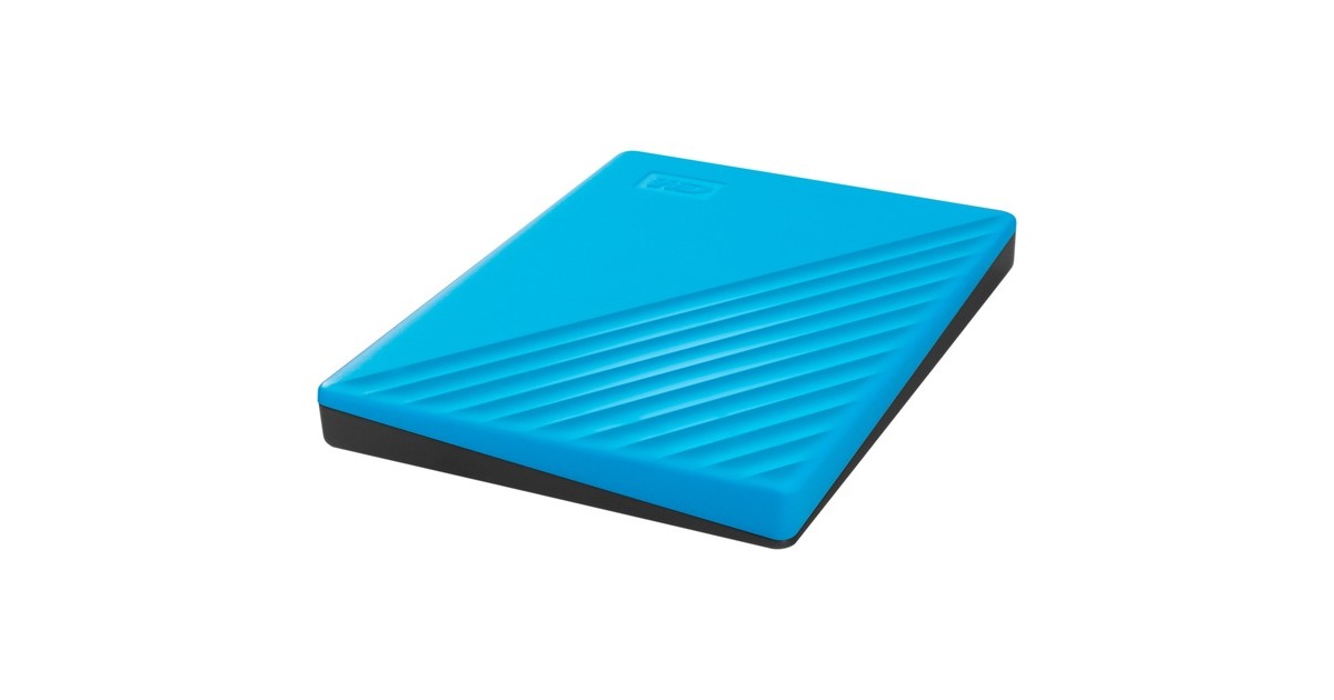WD My Passport 2 TB, Externe Festplatte(blau/schwarz, Micro-USB-B 3.2 Gen 1)