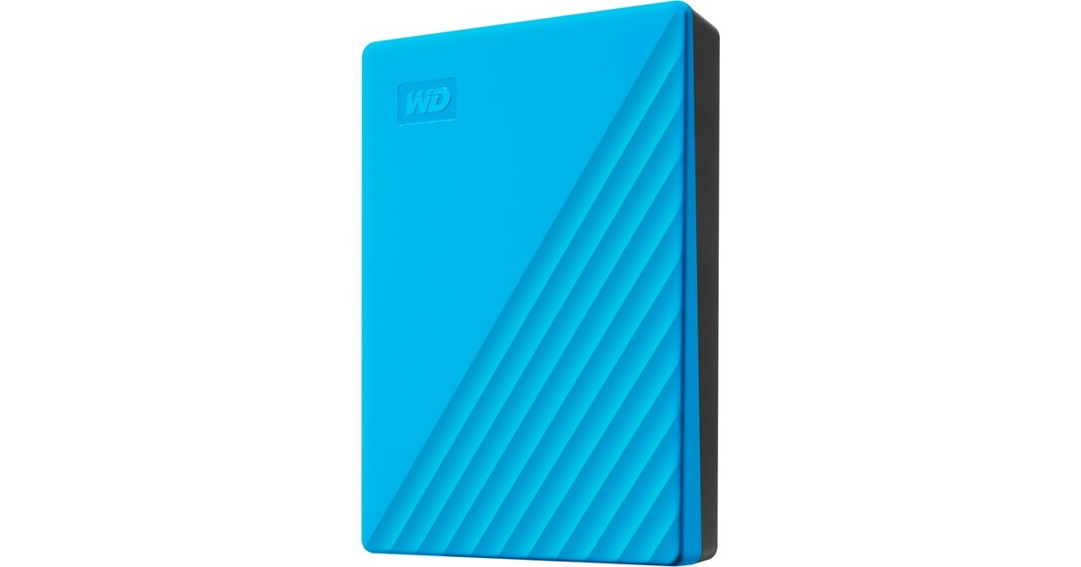 WD My Passport 4 TB, Externe Festplatte(blau, Micro-USB-B 3.2 Gen 1)