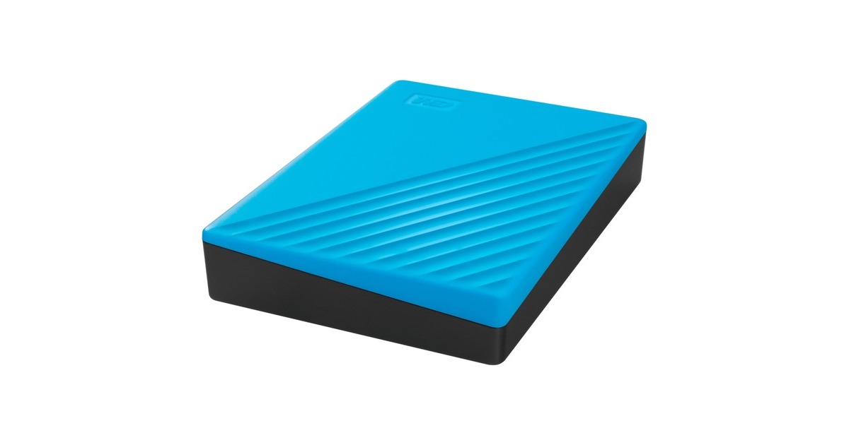 WD My Passport 4 TB, Externe Festplatte(blau, Micro-USB-B 3.2 Gen 1)