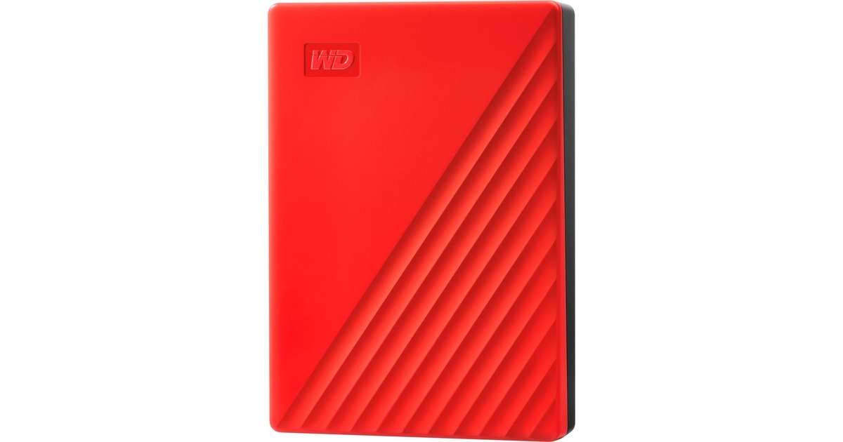 WD My Passport 4 TB, Externe Festplatte(rot, Micro-USB-B 3.2 Gen 1)