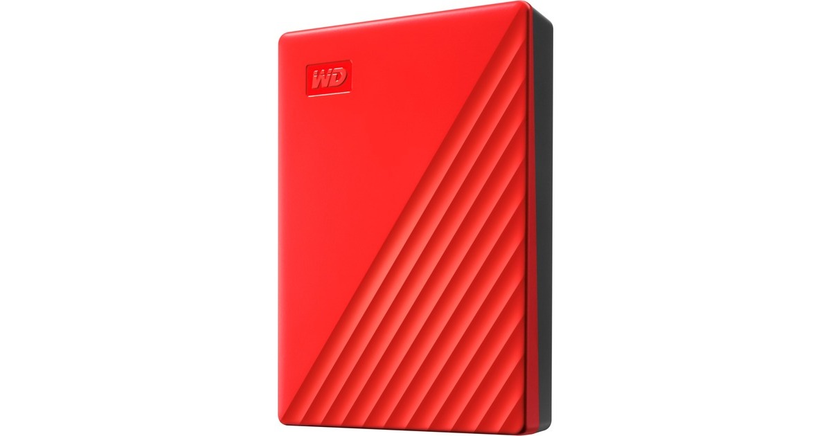 WD My Passport 4 TB, Externe Festplatte(rot, Micro-USB-B 3.2 Gen 1)