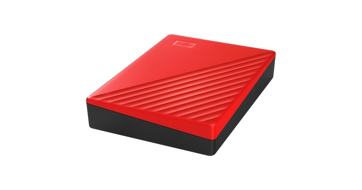 WD My Passport 4 TB, Externe Festplatte(rot, Micro-USB-B 3.2 Gen 1)