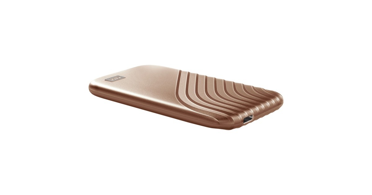 WD My Passport SSD 1 TB, Externe SSD(gold, USB-C 3.2 Gen 2 (10 Gbit/s))