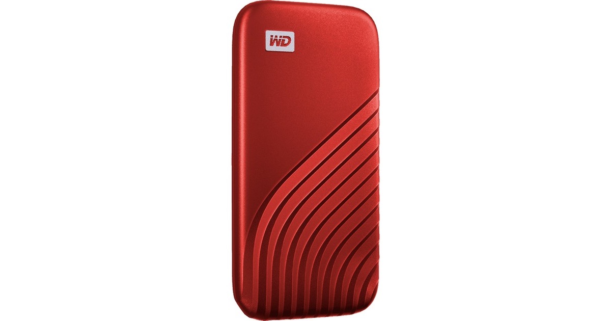 WD My Passport SSD 2 TB, Externe SSD(rot, USB-C 3.2 Gen 2 (10 Gbit/s))
