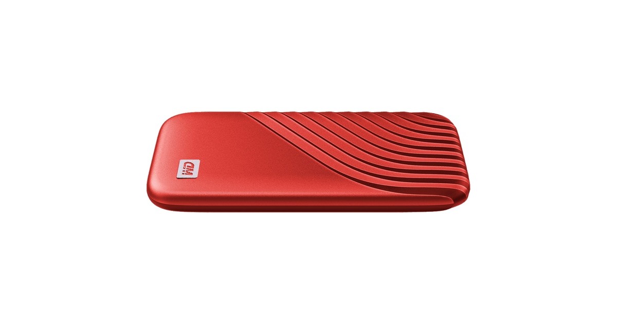 WD My Passport SSD 2 TB, Externe SSD(rot, USB-C 3.2 Gen 2 (10 Gbit/s))