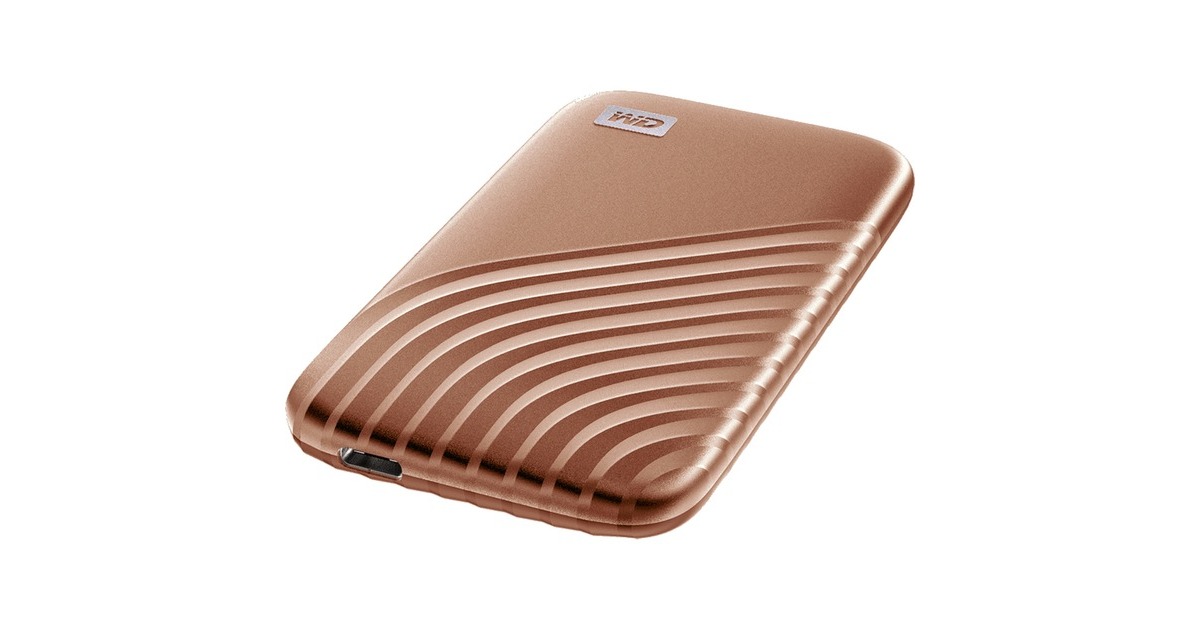 WD My Passport SSD 2 TB, Externe SSD(gold, USB-C 3.2 Gen 2 (10 Gbit/s))