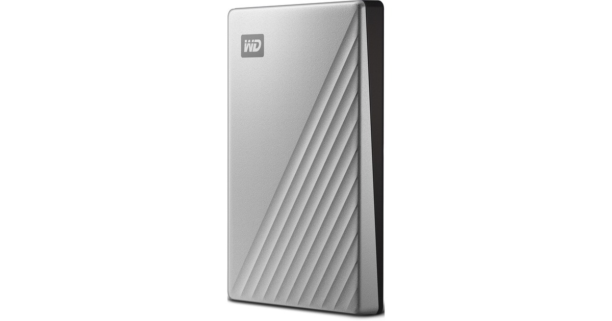 WD My Passport Ultra 2 TB, Externe Festplatte(silber/schwarz, USB-C 3.2 Gen 1)
