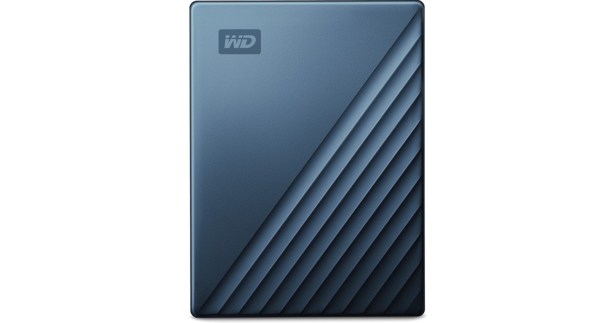 WD My Passport Ultra 4 TB, Externe Festplatte(blau/schwarz, USB-C 3.2 Gen 1)