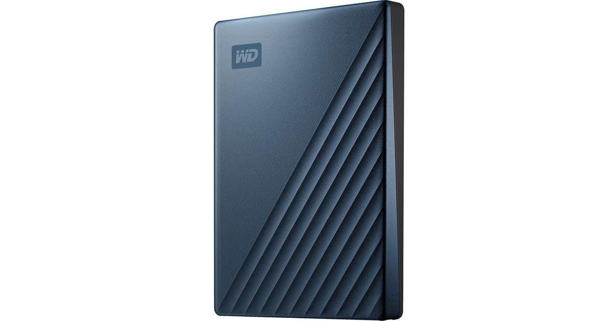 WD My Passport Ultra 4 TB, Externe Festplatte(blau/schwarz, USB-C 3.2 Gen 1)