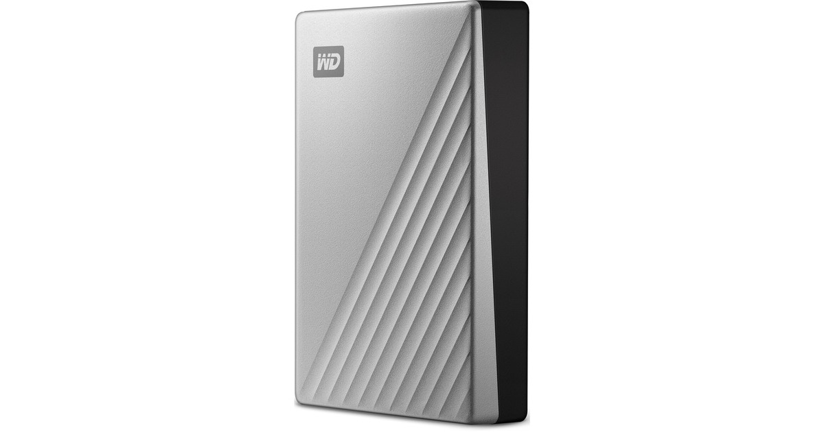WD My Passport Ultra 4 TB, Externe Festplatte(silber/schwarz, USB-C 3.2 Gen 1)