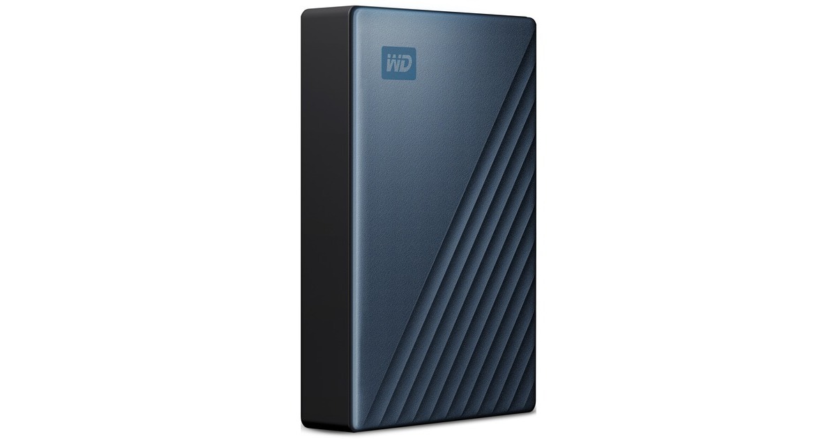 WD My Passport Ultra 5 TB, Externe Festplatte(blau/schwarz, USB-C 3.2 Gen 1)