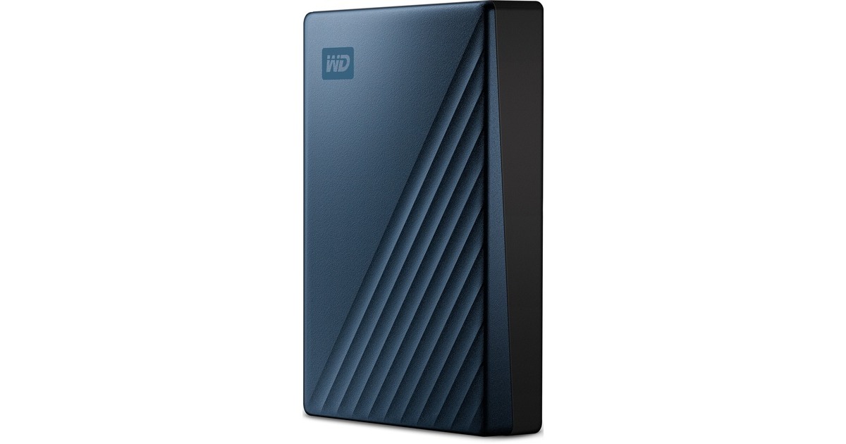 WD My Passport Ultra 5 TB, Externe Festplatte(blau/schwarz, USB-C 3.2 Gen 1)