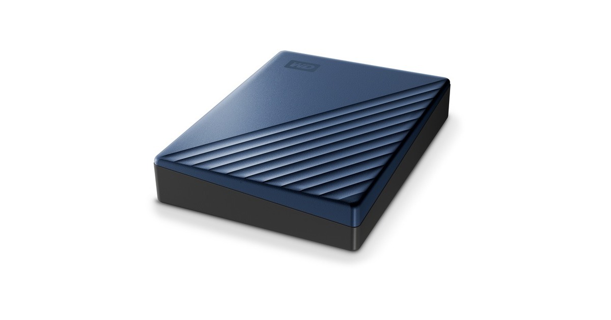 WD My Passport Ultra 5 TB, Externe Festplatte(blau/schwarz, USB-C 3.2 Gen 1)
