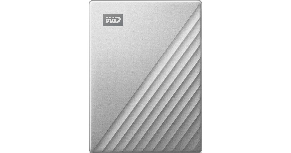 WD My Passport Ultra for Mac 5 TB, Externe Festplatte(silber/schwarz, USB-C 3.2 Gen 1)