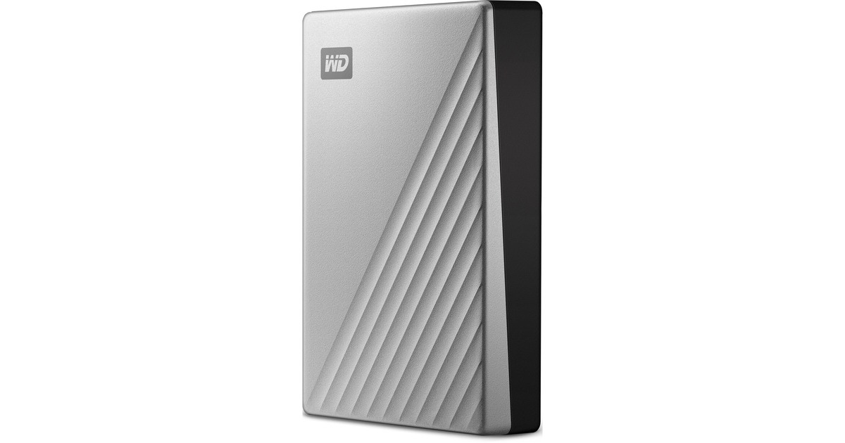 WD My Passport Ultra for Mac 5 TB, Externe Festplatte(silber/schwarz, USB-C 3.2 Gen 1)