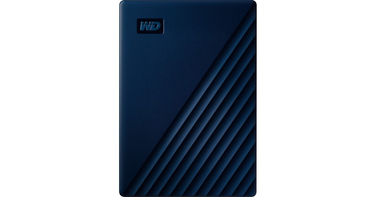 WD My Passport for Mac 2 TB, Externe Festplatte(blau/schwarz, Micro-USB-B 3.2 Gen 1)
