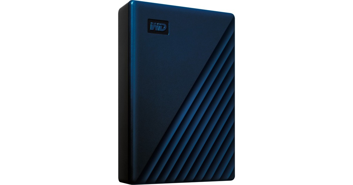 WD My Passport for Mac 4 TB, Externe Festplatte(blau/schwarz, Micro-USB-B 3.2 Gen 1)