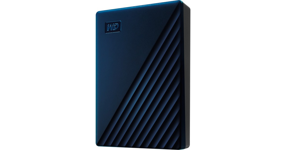 WD My Passport for Mac 4 TB, Externe Festplatte(blau/schwarz, Micro-USB-B 3.2 Gen 1)