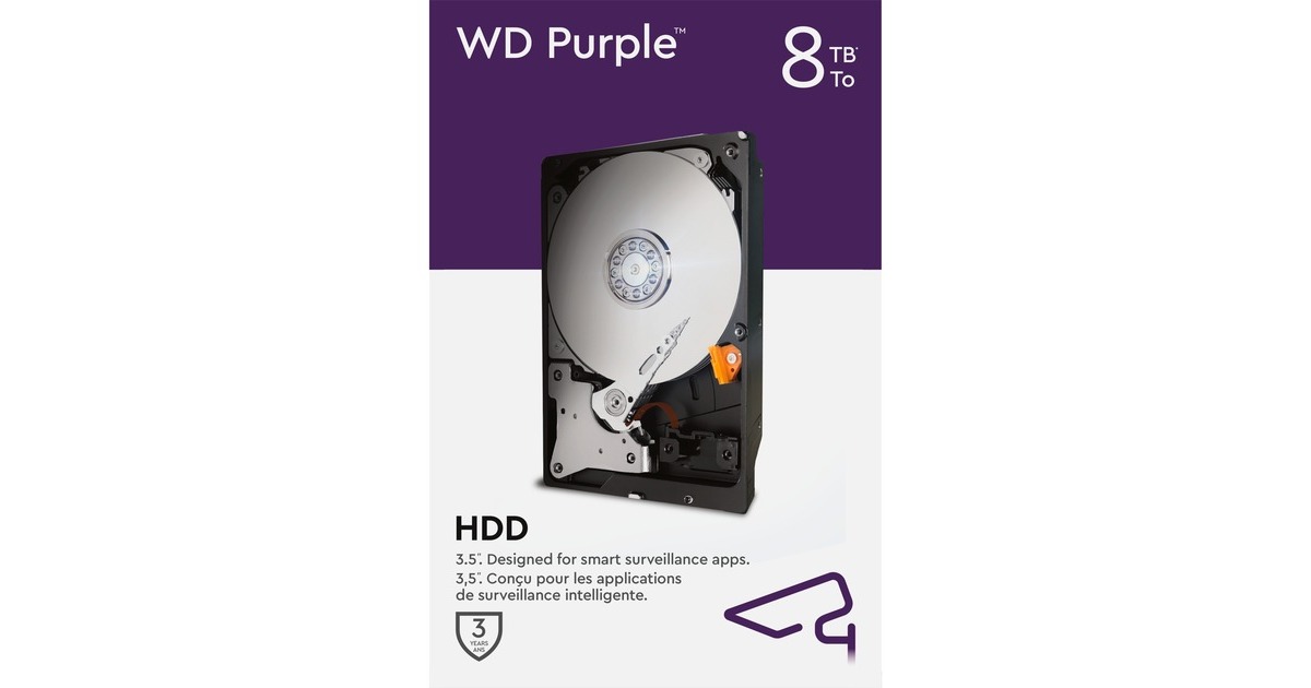 WD Purple 8 TB, Festplatte(SATA 6 Gb/s, 3,5") WD Purple 8 TB, Festplatte(SATA 6 Gb/s, 3,5")