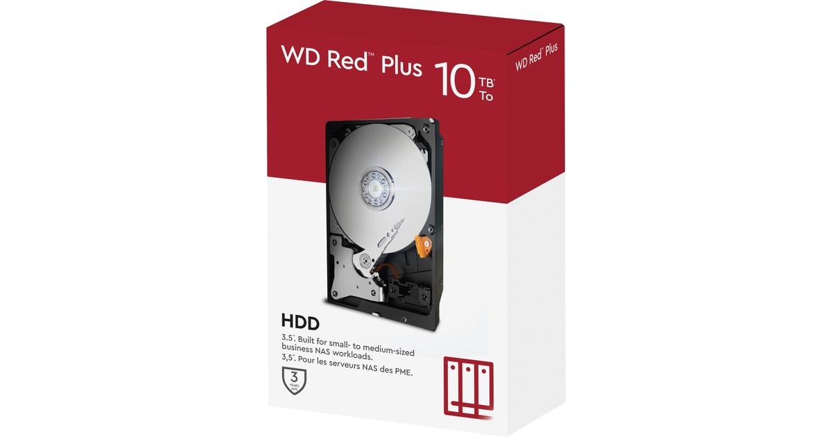 WD Red Plus NAS-Festplatte 10 TB(SATA 6 Gb/s, 3,5", 24/7) WD Red Plus NAS-Festplatte 10 TB(SATA 6 Gb/s, 3,5", 24/7)