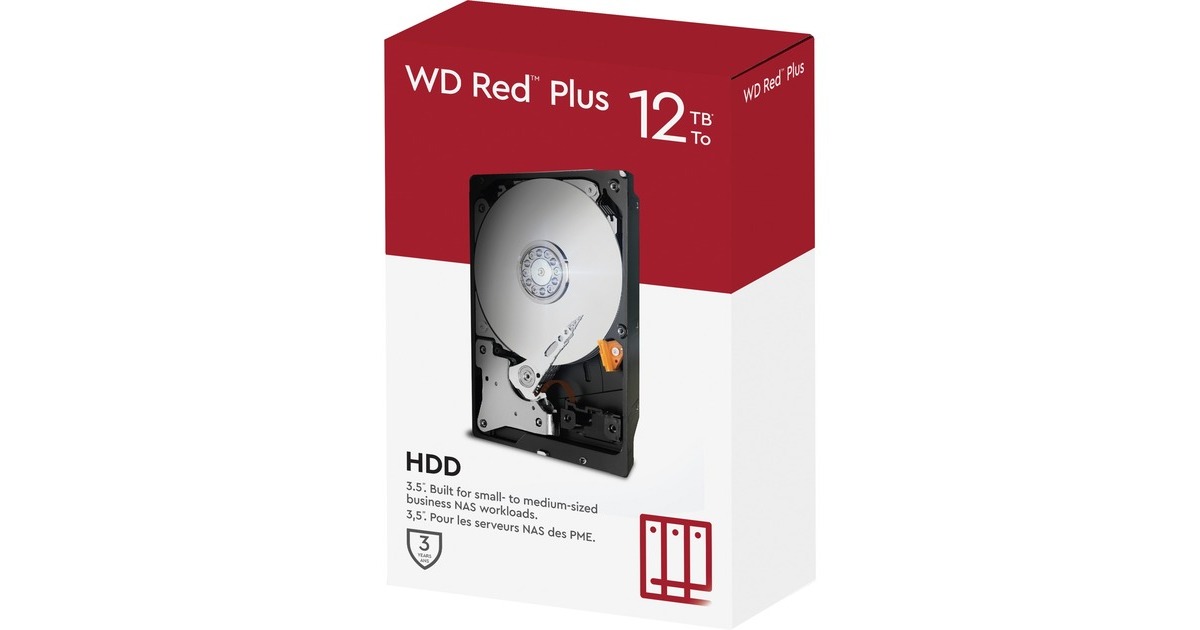 WD Red Plus NAS-Festplatte 12 TB(SATA 6 Gb/s, 3,5", 24/7) WD Red Plus NAS-Festplatte 12 TB(SATA 6 Gb/s, 3,5", 24/7)