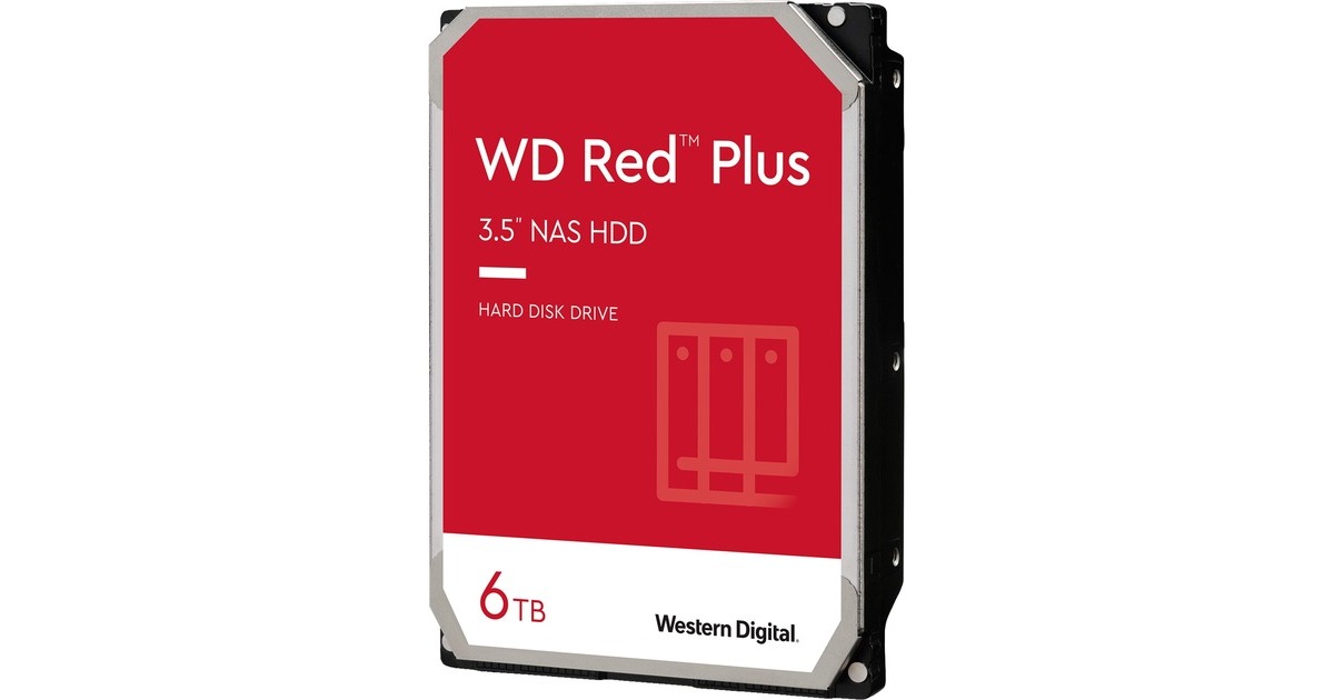 WD Red Plus NAS-Festplatte 6 TB(SATA 6 Gb/s, 3,5