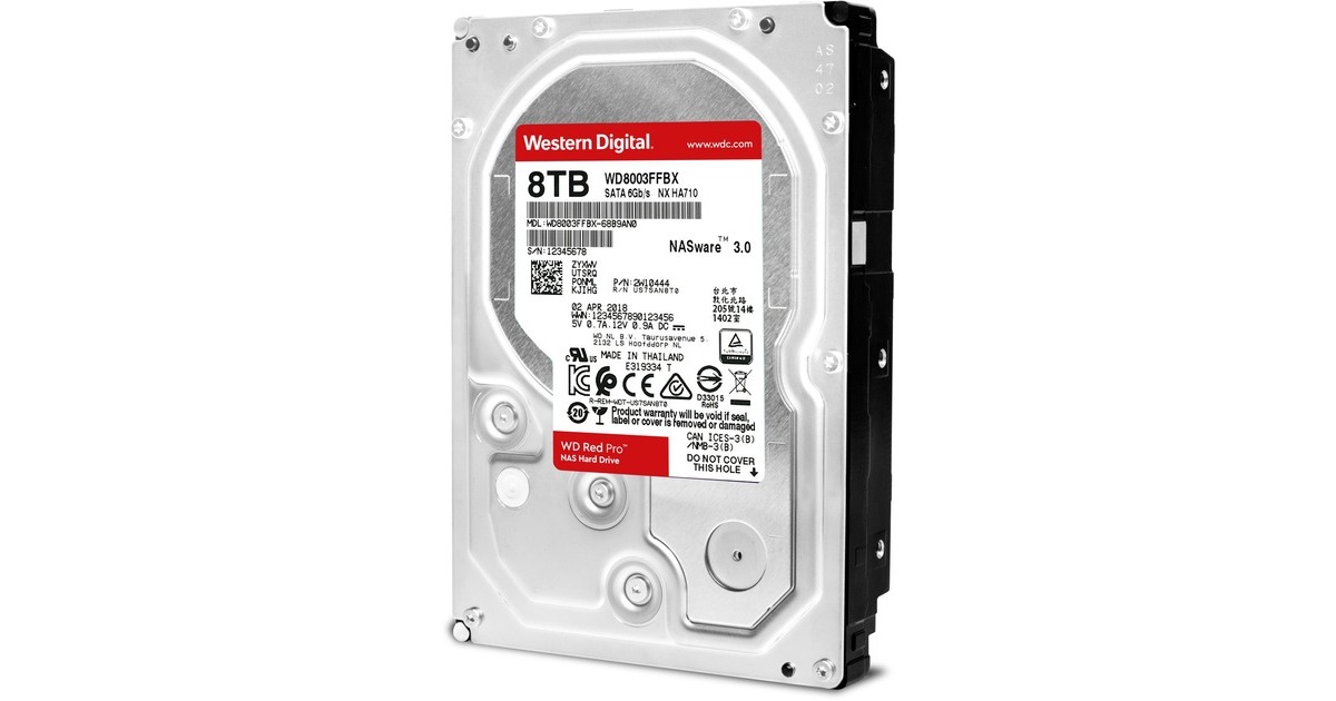 WD Red Pro NAS-Festplatte 8 TB(SATA 6 Gb/s, 3,5