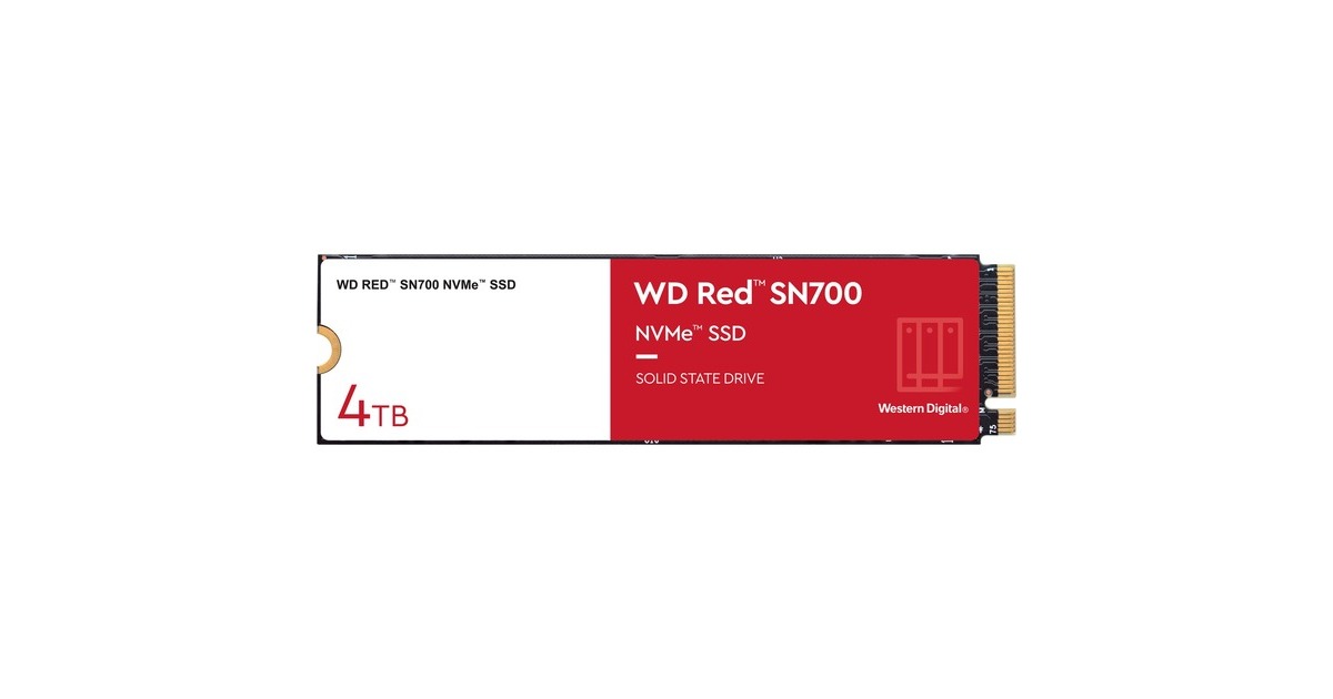 WD Red SN700 4 TB, SSD(PCIe 3.0 x4, NVMe, M.2 2280)