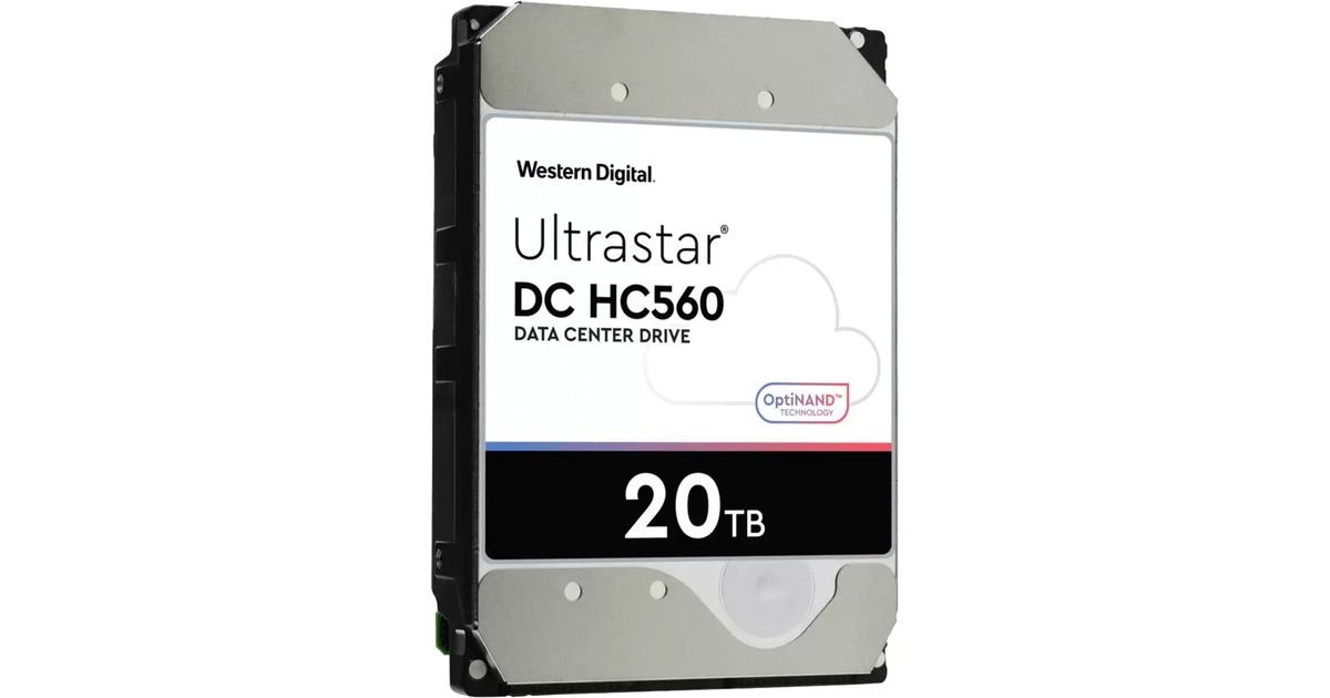 WD Ultrastar DC HC560 20 TB, Festplatte(SATA 6 Gb/s, 3,5", SE)