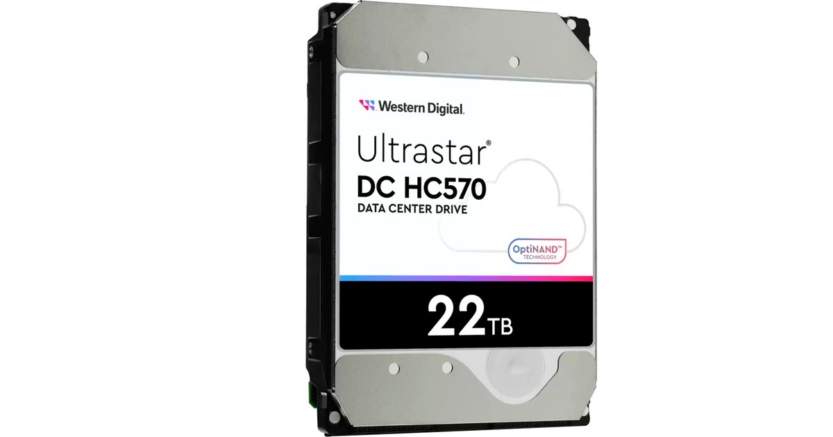 WD Ultrastar DC HC570 22TB, Festplatte(SATA 6 Gb/s, 3,5", SE)