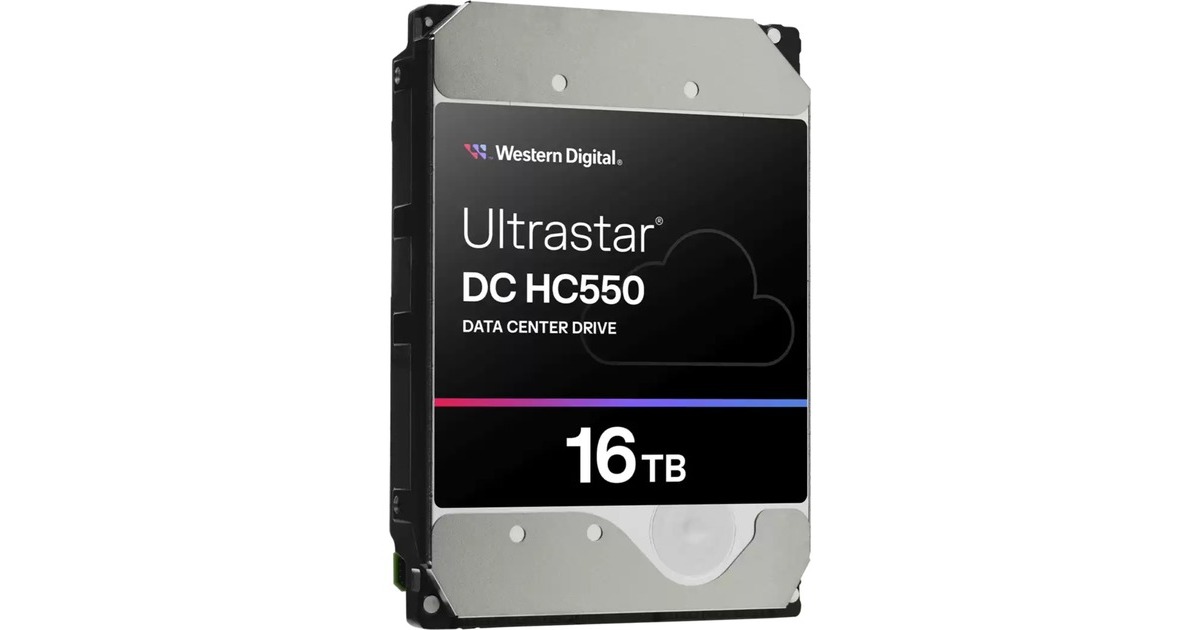 WDUltrastar DC HC550 16 TB, Festplatte(SATA 6 Gb/s, 3,5", SE)