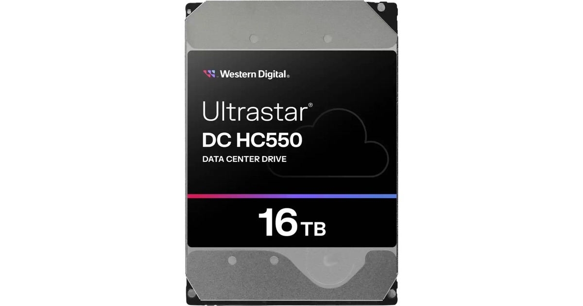 WDUltrastar DC HC550 16 TB, Festplatte(SATA 6 Gb/s, 3,5