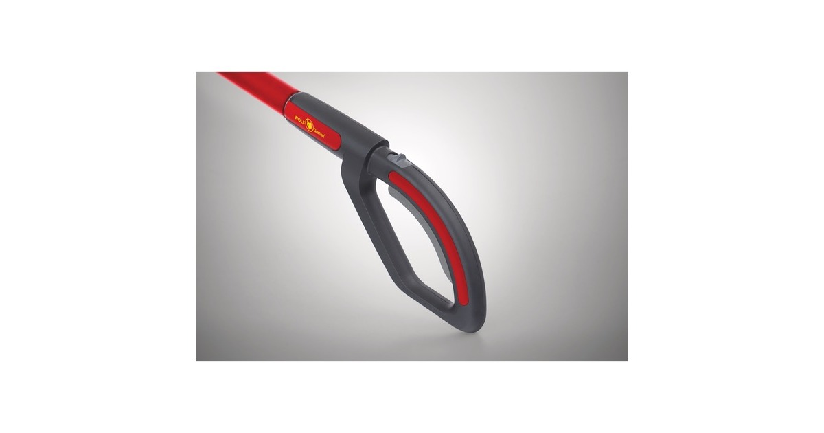 WOLF-Garten Akku-Stiel BS 140 eM, 140cm(rot/grau, Li-Ionen-Akku 2,5Ah, 18Volt)