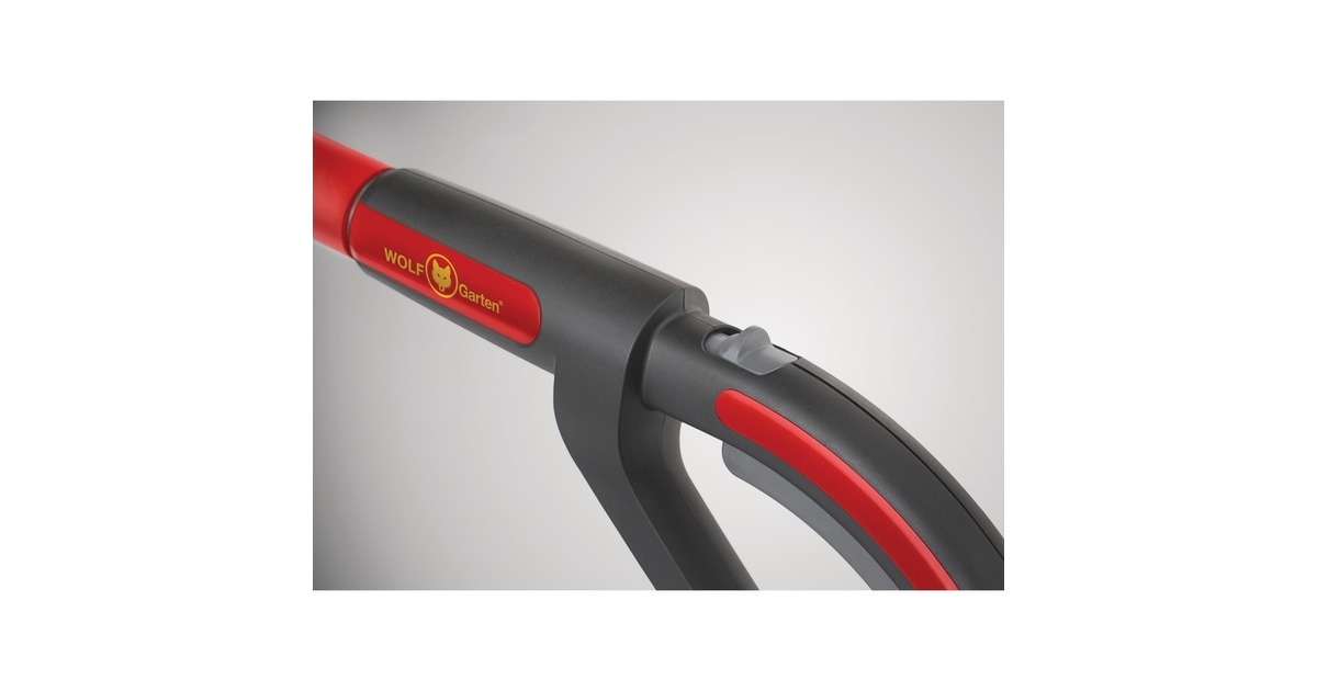 WOLF-Garten Akku-Stiel BS 140 eM, 140cm(rot/grau, Li-Ionen-Akku 2,5Ah, 18Volt)
