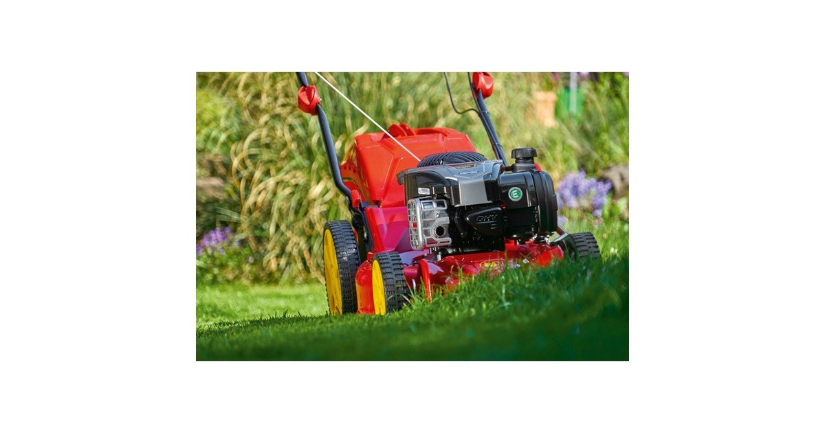 WOLF-Garten Benzin-Rasenmäher A 460 A SP HW, 46cm(rot/gelb, mit 1-Gang Radantrieb)