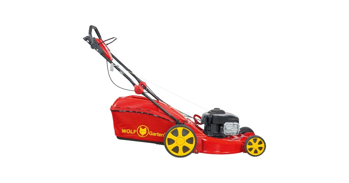 WOLF-Garten Benzin-Rasenmäher A 460 A SP HW, 46cm(rot/gelb, mit 1-Gang Radantrieb)