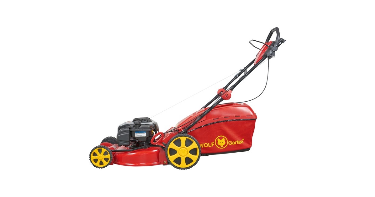 WOLF-Garten Benzin-Rasenmäher A 460 A SP HW, 46cm(rot/gelb, mit 1-Gang Radantrieb)