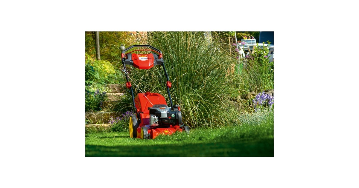 WOLF-Garten Benzin-Rasenmäher A 460 A SP HW, 46cm(rot/gelb, mit 1-Gang Radantrieb)