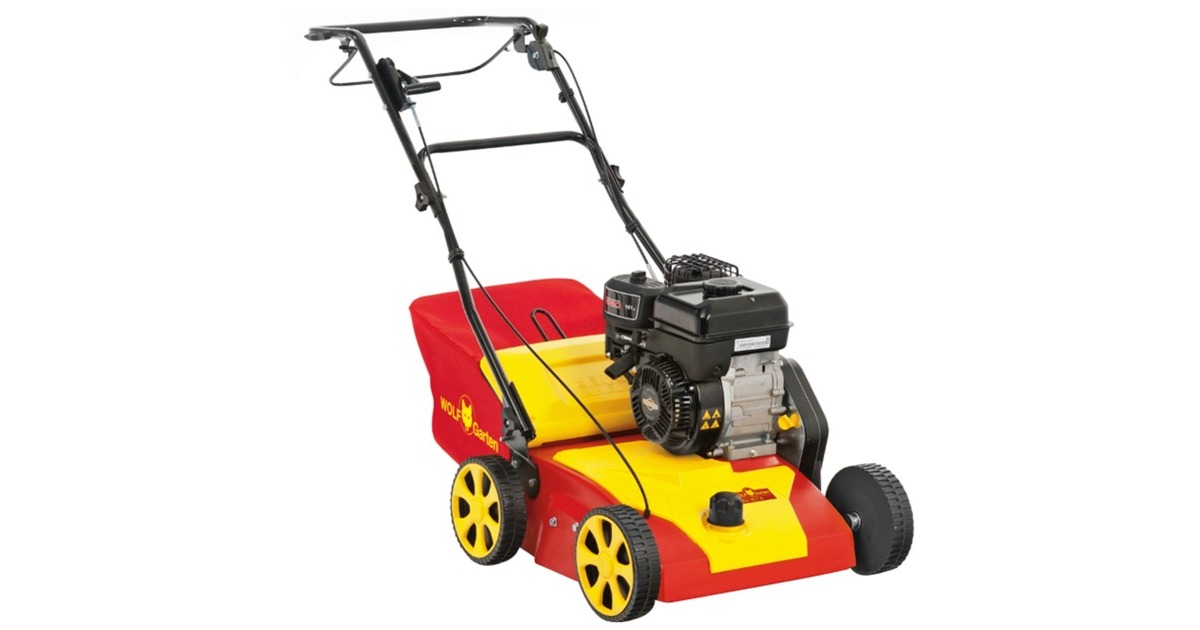WOLF-Garten Benzin-Vertikutierer VA 389 B(rot/gelb, 38cm) WOLF-Garten Benzin-Vertikutierer VA 389 B(rot/gelb, 38cm)